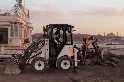 Экскаватор-погрузчик жесткое крепление - HMK 62SS - HIDROMEK co. - компактный / мини / дизельный