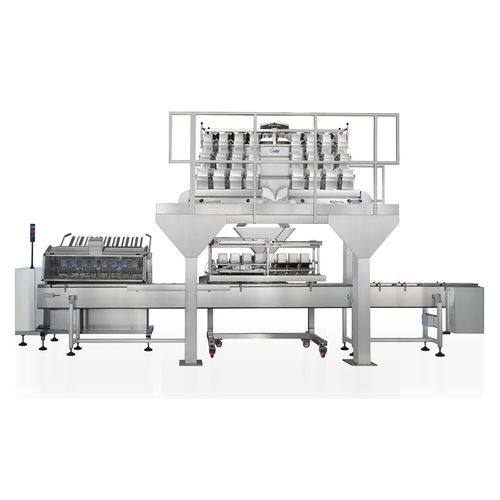 Ассоциативная установка для взвешивания - MBP C4 Series - PFM Packaging Machinery - линейная / для пищевой промышленности / с вибрационным источником питания