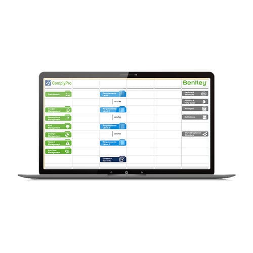 Программное обеспечение для проектирования - ComplyPro - Bentley Systems Europe B.V. - для разработки / для безопасности / процесса