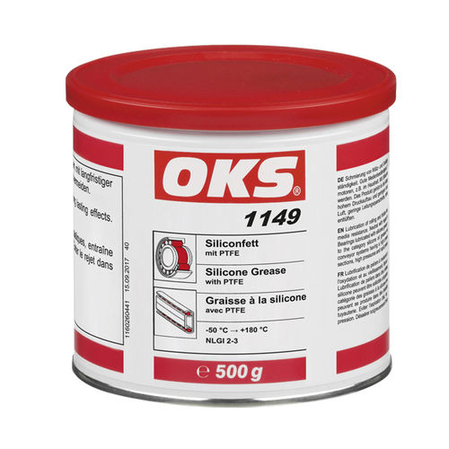 Консистентная смазка для смазки - 1149 - OKS Spezialschmierstoffe GmbH - с литиевым комплексом / с PTFE / силиконовая