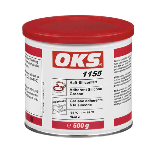 Консистентная смазка для смазки - 1155  - OKS Spezialschmierstoffe GmbH - силиконовая / для химической промышленности / для станка