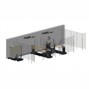 Роботизированная ячейка для дуговой сварки - PerformArc H-Frame series - Panasonic Robot & Welding system solutions - для обрабатывающего центра