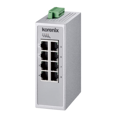 Управляемый коммутатор Ethernet - JetLink 2308 - Korenix Technology - 8 портов / 10/100BaseT(X) / уровня 2
