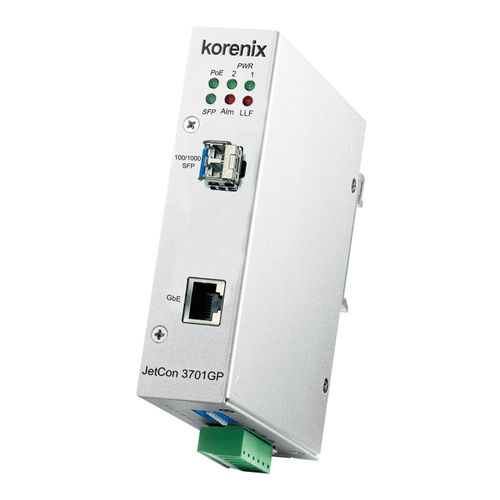 Преобразователь среда - JetCon 3701GP-U - Korenix Technology - среда Ethernet / Gigabit Ethernet / промышленный