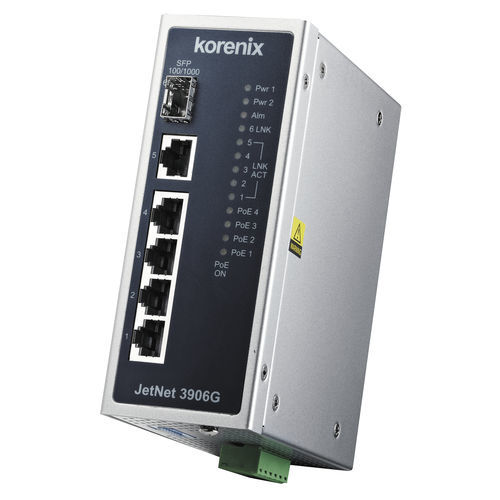 Коммутатор Ethernet усилитель - JetNet 3906G - Korenix Technology - неуправляемый / 6 портов / гигабит