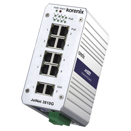 Коммутатор Ethernet усилитель - JetNet 3810G V2 - Korenix Technology - неуправляемый / 10 портов / 10/100BaseT(X)