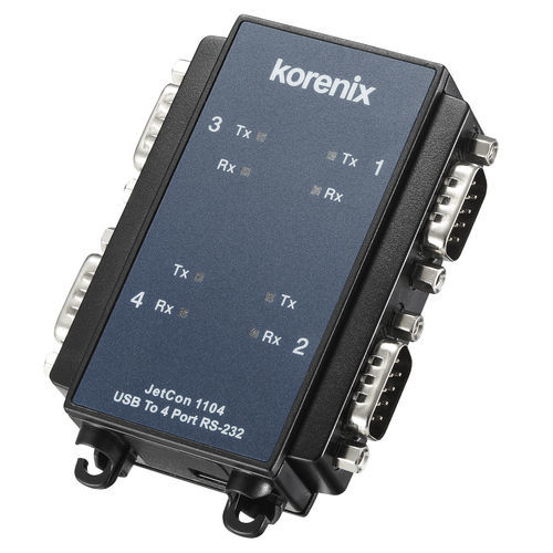 Цифровой преобразователь - JetCon 1104 - Korenix Technology - RS-232 / USB / универсальный
