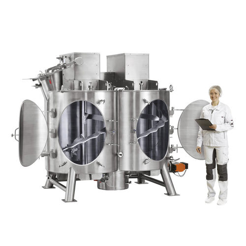 Мешалка с лентами - HM - amixon GmbH - вертикальная / импульсного действия / для порошка
