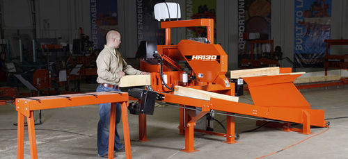 Пила для панелей - HR130 - Wood-Mizer - горизонтальная / по дереву / автоматическая
