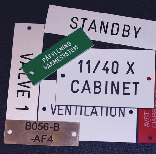 Металлическая этикетка - PE series - Partex Marking Systems - в листах