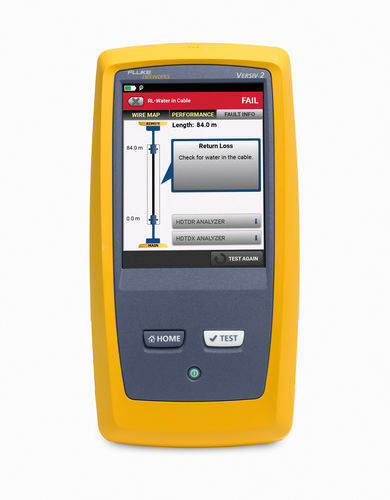 Тестер сети Ethernet - DSX2-5-IE-K1 - Fluke Networks - для кабелей / для промышленности / для диагностики