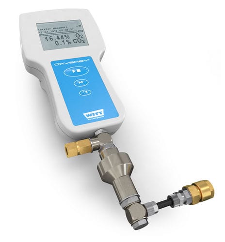 Анализатор CO2/02 - OXYBABY® M+ P - WITT-Gasetechnik - для наблюдения / концентрации / давления