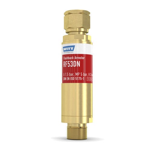 Предохранительный затвор для разрезания и пайки - RF53DN - WITT-Gasetechnik - для производства стекла / для регулятора давления / для водорода