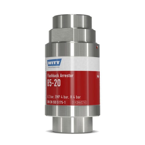 Предохранительный затвор с запорным клапаном - RF85-20N-ES - WITT-Gasetechnik - для процесса / для лабораторий / для химической промышленности