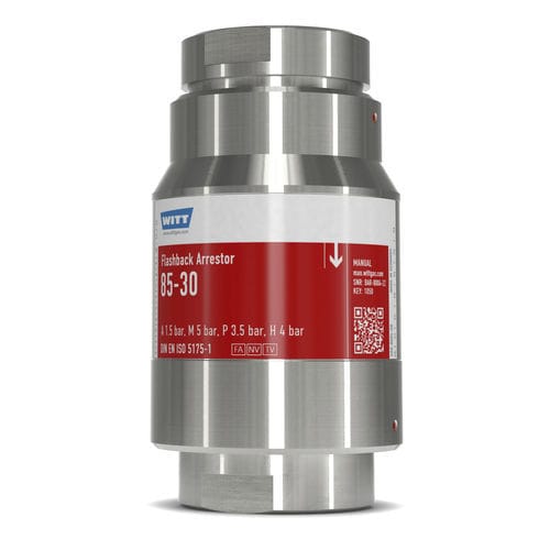 Предохранительный затвор с запорным клапаном - RF85-30N-ES - WITT-Gasetechnik - для процесса / для лабораторий / для химической промышленности