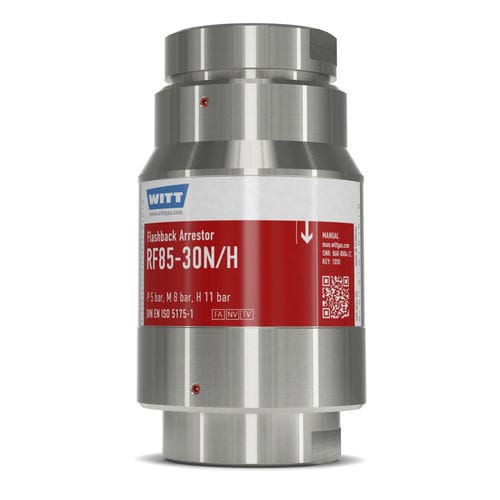 Предохранительный затвор с запорным клапаном - RF85-30N/H-ES - WITT-Gasetechnik - для процесса / для лабораторий / химический