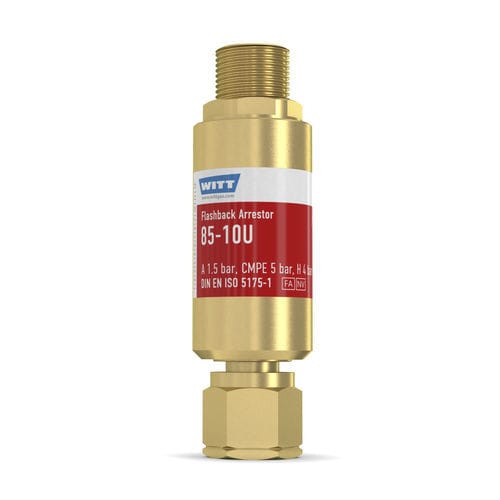 Предохранительный затвор с запорным клапаном - 85-10U - WITT-Gasetechnik - для разрезания и пайки / для водорода / для производства стекла