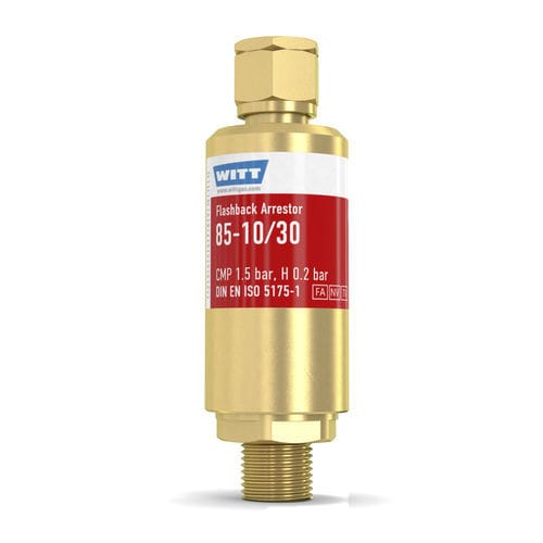 Предохранительный затвор с запорным клапаном - 85-10/30 - WITT-Gasetechnik - для геотермического применения / для производства стекла / для водорода