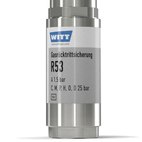 Предохранительный клапан для кислорода - R53-ES - WITT-Gasetechnik - для газа / защитный / из нержавеющей стали