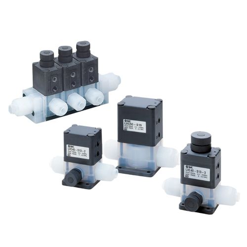 Мембранный клапан - LVC series - SMC PNEUMATIC - с пневматическим управлением / для контроля / для химических продуктов