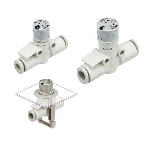 Регулятор расхода с переменным давлением - AS series - SMC PNEUMATIC - пневматический / цифровой