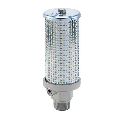 Глушитель для регулировки - VCHN series - SMC PNEUMATIC - трубчатый / из металла