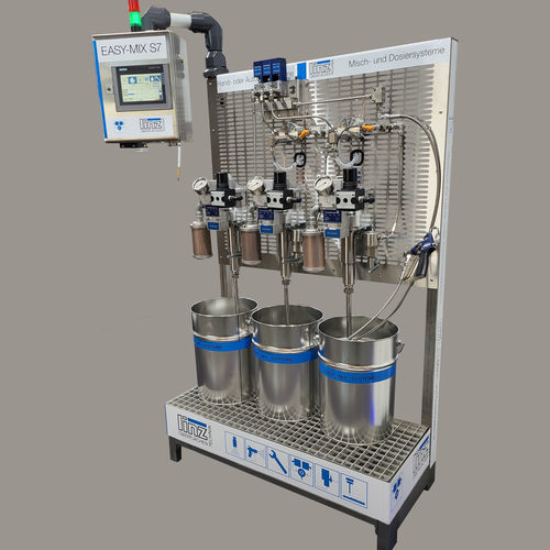 Двухкомпонентный дозатор-смеситель - Rainer Linz Oberflächentechnik gmbH - клея / поршневый / роботизированный