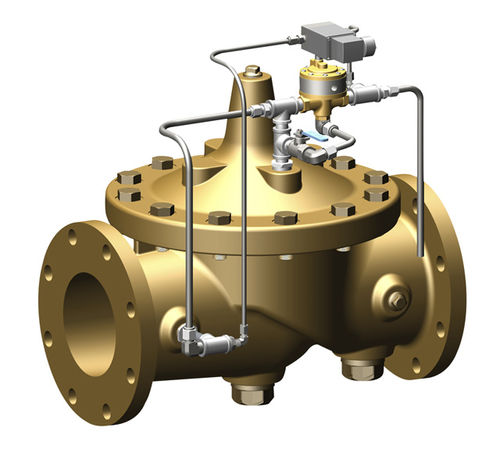 Электромагнитный клапан с контролируемым приводом - 134-60 - CLA-VAL Automatic Control Valves - 3 канала / воздух / вода