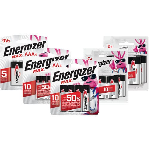 Щелочной аккумулятор - MAX ® - Energizer Holdings Inc. - тип AA / тип D / тип AAA
