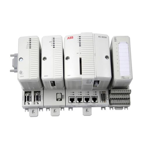Компактный программируемый автоматический контроллер - AC 800M - ABB Control Systems - на DIN-рейке / со встроенным E/S / в сети Ethernet