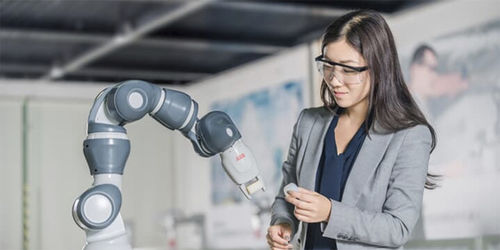 Коллаборативный робот - YuMi® - IRB 14050 - ABB Robotics - 7 осей / для сборки / компактный