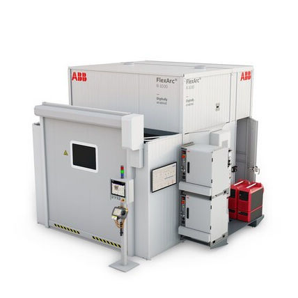 Роботизированная ячейка для дуговой сварки - FlexArc Compact Cell - ABB Robotics - для питания / для измерений / для линии сборки