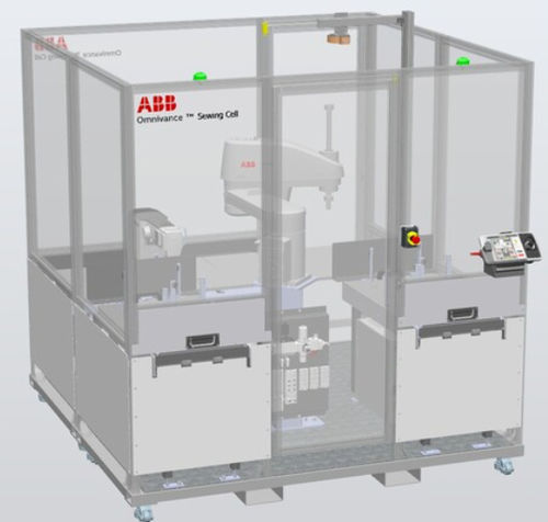 Подъемно-транспортная роботизированная ячейка - OmniVance Sewing Cell - ABB Robotics - для разгрузочно-погрузочных работ / для питания / для сборки