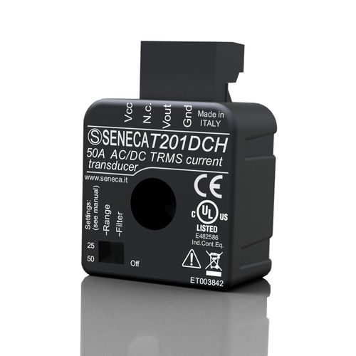 Преобразователь тока с эффектом Холла с закрытым контуром - T201DCH  - SENECA | AUTOMATION INTERFACES - на DIN-рейке / DC / AC