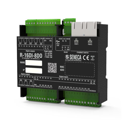 Цифровой модуль входа/выхода - R-16DI-8DO - SENECA | AUTOMATION INTERFACES - Ethernet / ModBUS RTU / USB