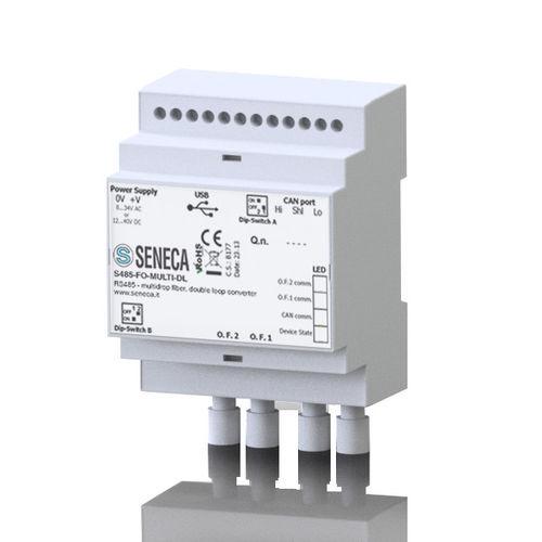 Коммуникационный преобразователь - S485-FO series - SENECA | AUTOMATION INTERFACES - из оптоволокна / RS-485 / ModBUS RTU