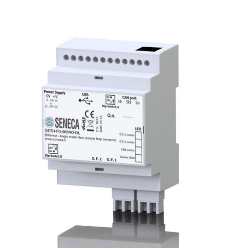Коммуникационный преобразователь - SETH-FO series - SENECA | AUTOMATION INTERFACES - Ethernet / последовательный / из оптоволокна