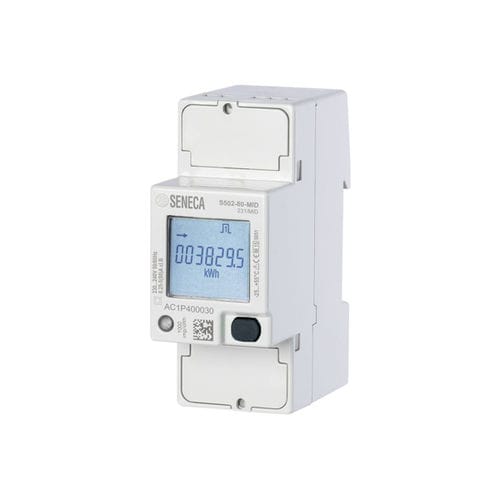 Монофазовый Электрический счетчик электроэнергии - S502-80 series - SENECA | AUTOMATION INTERFACES - на DIN-рейке / с дисплеем LCD / Modbus