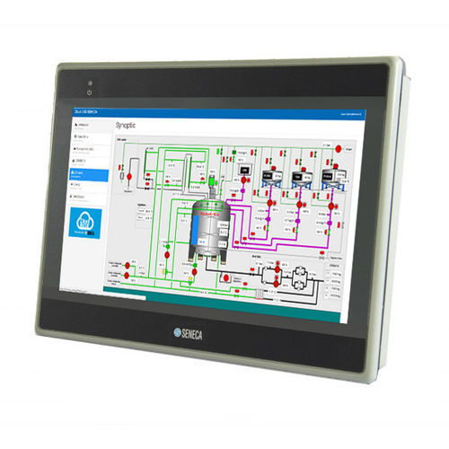 HMI с сенсорным экраном - VISUAL8E - SENECA | AUTOMATION INTERFACES - с резистивным сенсорным экраном / встраиваемый / 1024x600