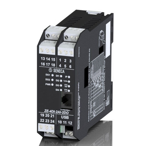 Аналоговый модуль входа/выхода - ZE-4DI-2AI-2DO - SENECA | AUTOMATION INTERFACES - цифровой / Modbus / Ethernet
