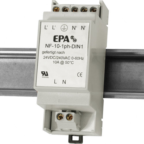 Электронный фильтр верхних частот - NF-1ph-DIN1  - EPA GmbH - пассивного типа / RFI / компактный
