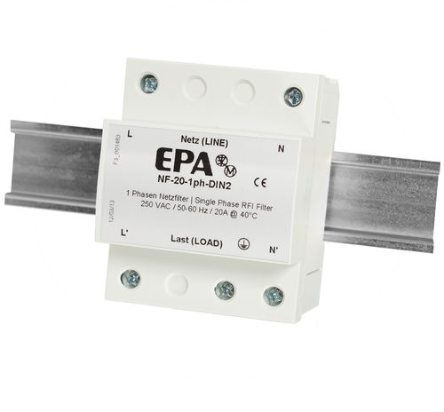 Электронный фильтр верхних частот - NF-1ph-DIN2 - EPA GmbH - пассивного типа / EMI / компактный