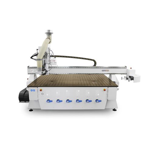 Станок для обрезки профилей ЧПУ - NOTUS PLUS series - COMAC s.r.o. - 3 оси / с несколькими шпинделями / с автоматическим устройством смены инструментов