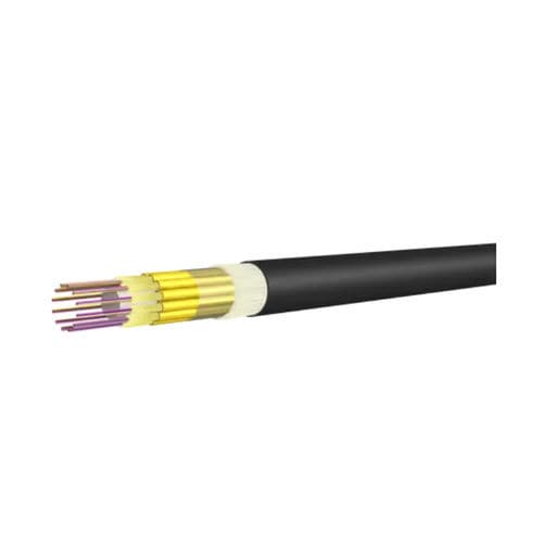 Оптический кабель для передачи данных - OPTIPACK - HUBER+SUHNER - слабый дым / самозатухающий / многомодовый