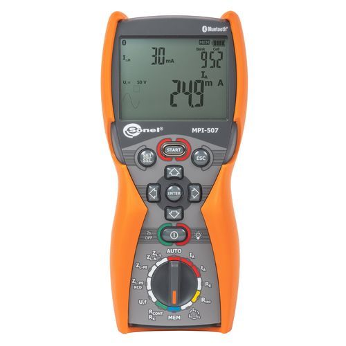 Тестер для электроустановки - MPI-507 - Sonel SA - напряжения / изоляции / ток короткого замыкания