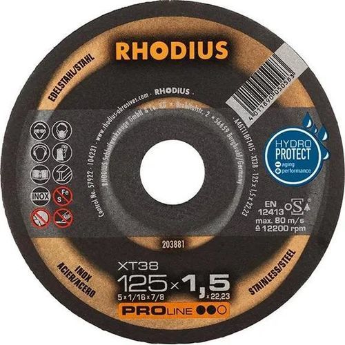 Режущий круг для металла - 76113325 - RHODIUS - ультратонкий / для прецизионной резки