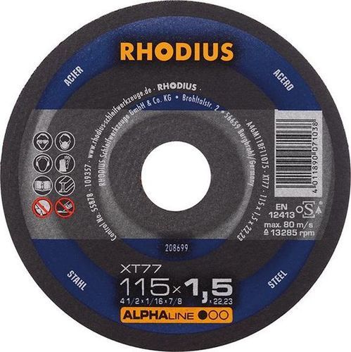Режущий круг для стали - XT77 - RHODIUS - тонкий