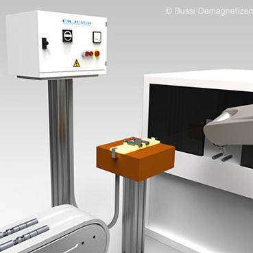 Размагничивающее устройство для роботизированной линии - D-RL  - Bussi Demagnetizing Systems - туннельное / для деталей / линейное