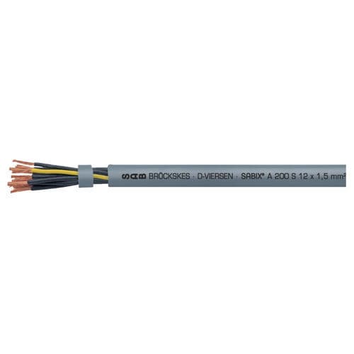 Электрический кабель без галогенов - SABIX® A 200 FRNC - SAB BROECKSKES GMBH & Co. KG - питания / изолированный / с замедлителем пламени