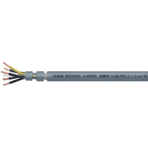 Электрический кабель без галогенов - SABIX® A 238 FRNC - SAB BROECKSKES GMBH & Co. KG - питания / изолированный / с замедлителем пламени